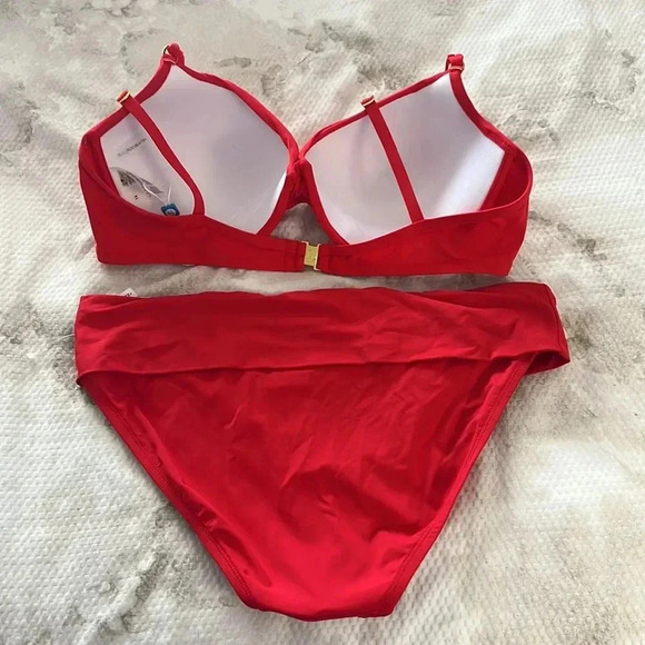 Bleu Rod Beattie Kore Scarlet Twisted
Underwire Top Size 14 Bottom Size 8 - Picture 5 of 7